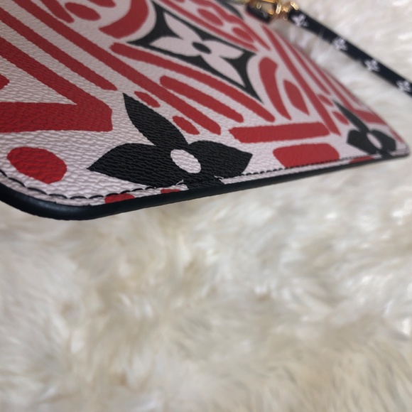 NEW Limited Edition Louis Vuitton Crafty Pochette Clutch Pouch Red Crane - Picture 5 of 9